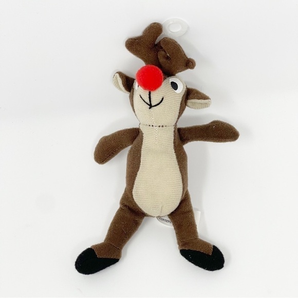 Rudolph the Red-Nosed Reindeer Plush Ornament - Picture 1 of 7